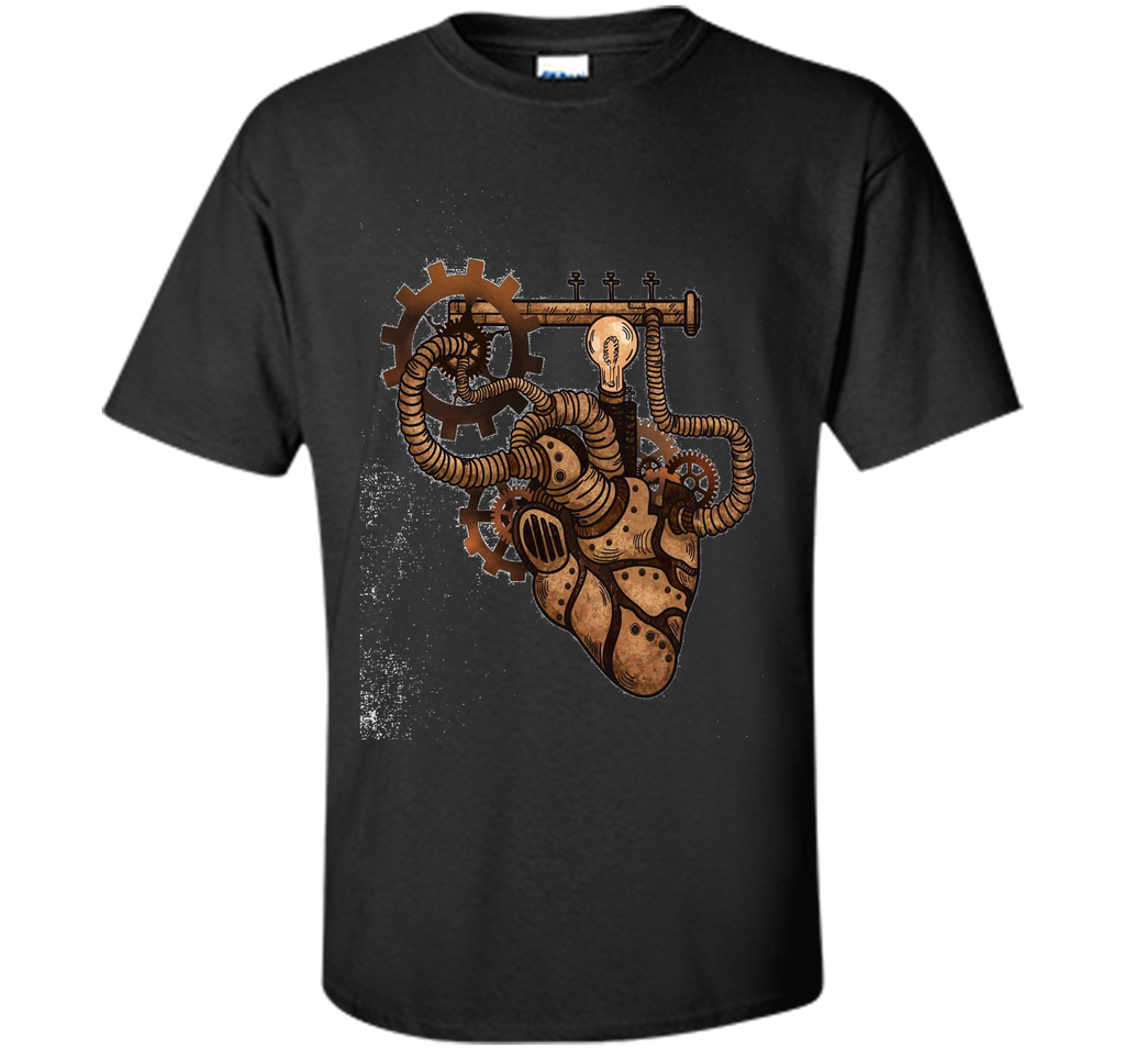 Steampunk Clothing T-Shirt Mechanical Heart