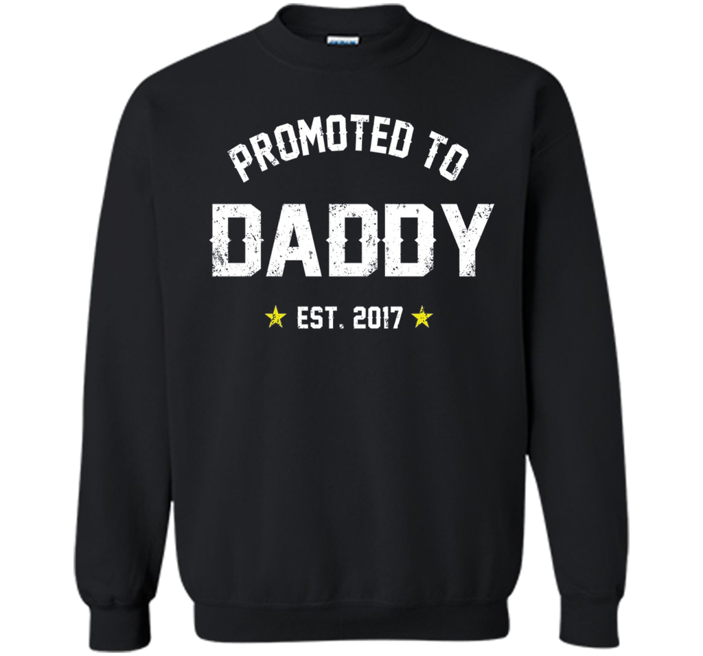Men's Promoted To Daddy Shirt: Gift For New Dad Est. 2017 T-Shirt