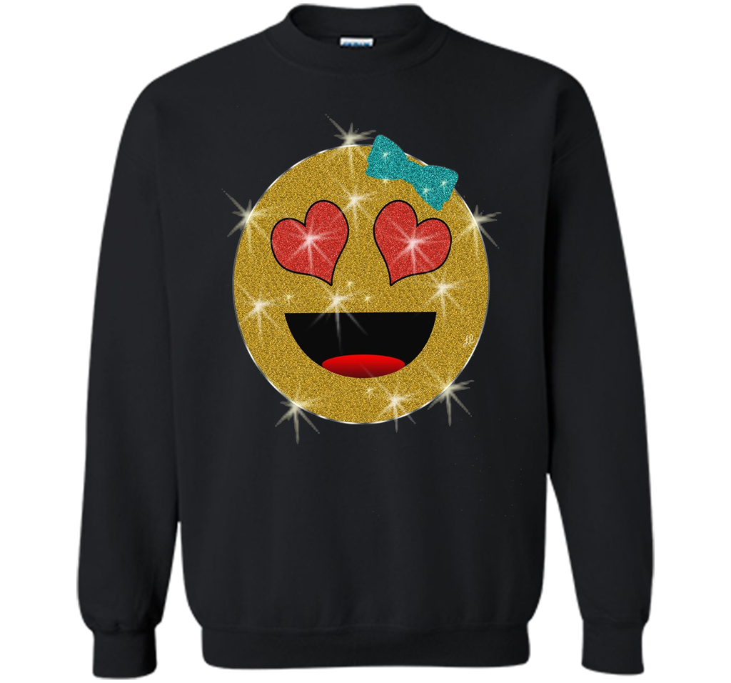 Valentine's Day Emoji Face T-Shirt for Kids and Women