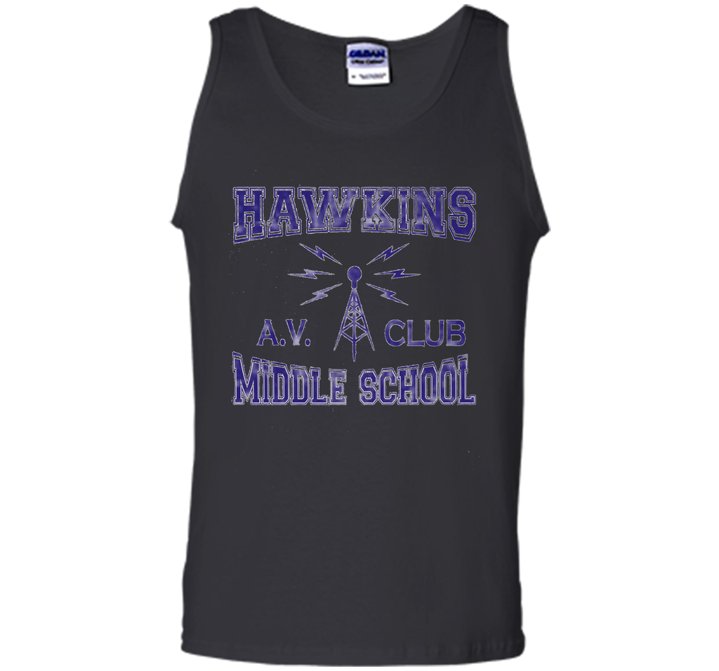 Hawkins Middle School AV Club Distressed T-Shirt