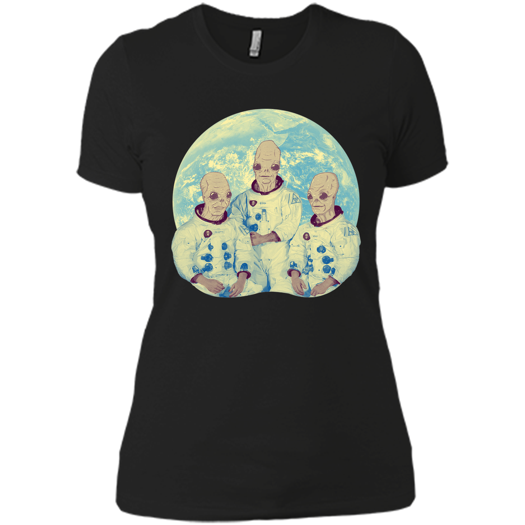 Earth Landing-Cartoon graphic T-Shirt