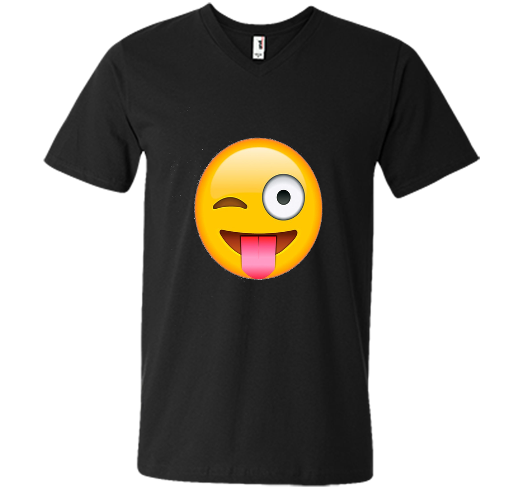 Face Emoticon Tongue Out Emoji with Winking Eye T-shirt