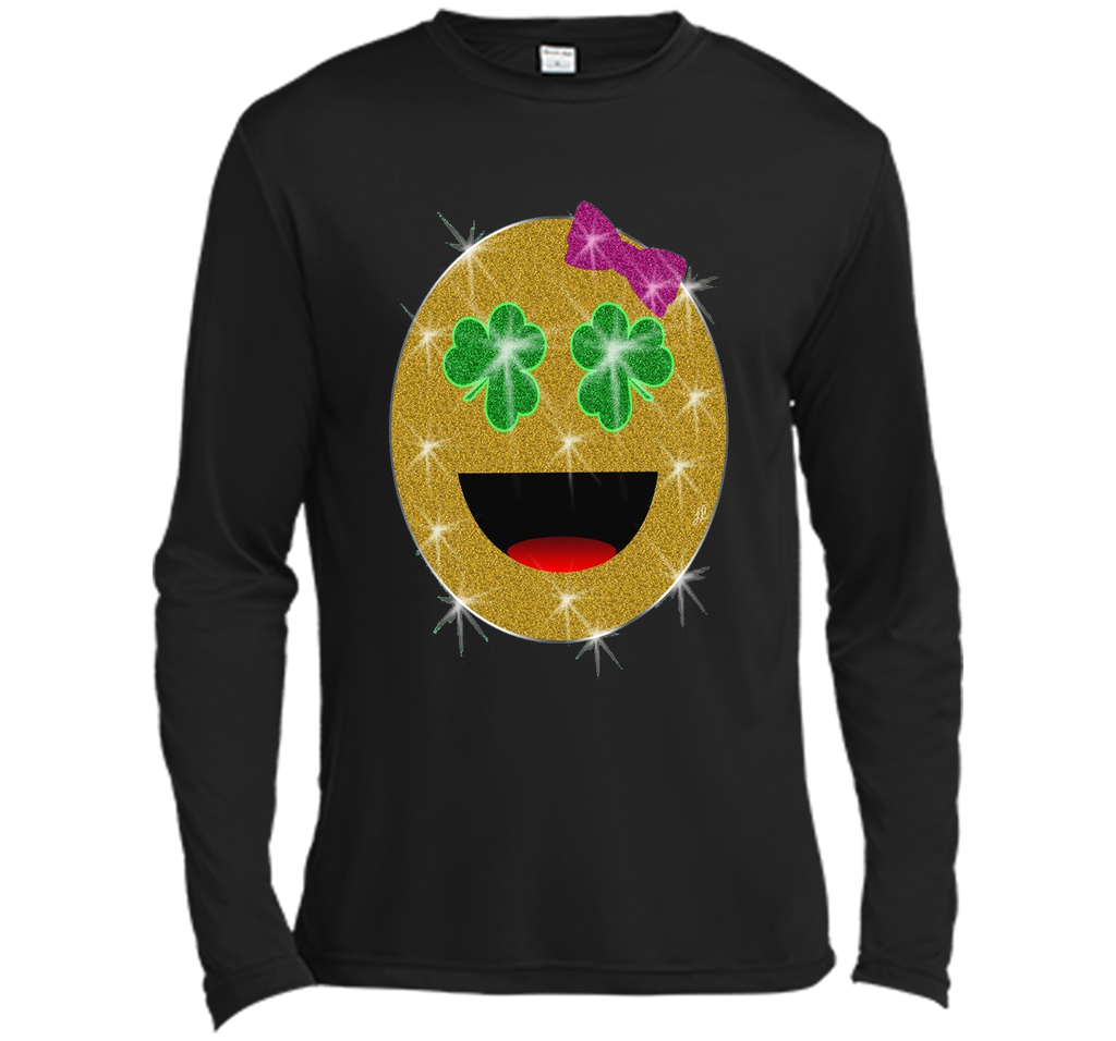 St. Patrick's Day Emoji T-Shirt for Girls and Women