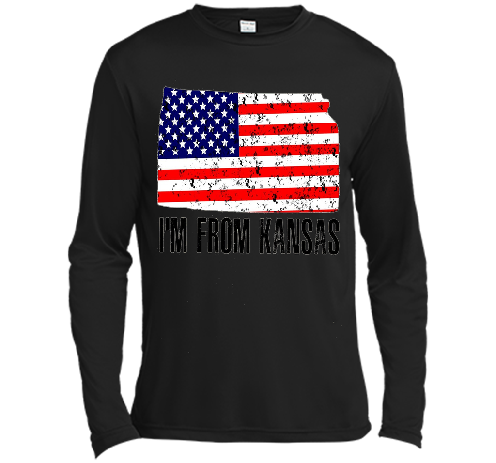 Proud of Kansa USA flag Independence day Tshirt