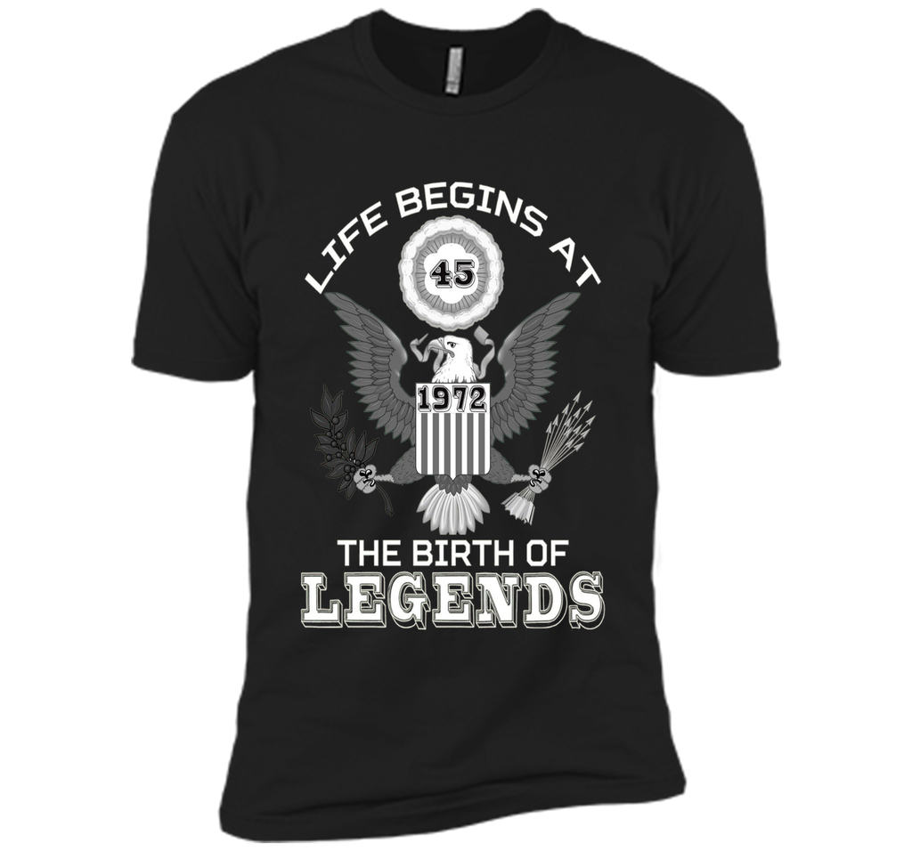 Life Begins at 45 T Shirt The Birth of Legends Tee Gift cool shirt