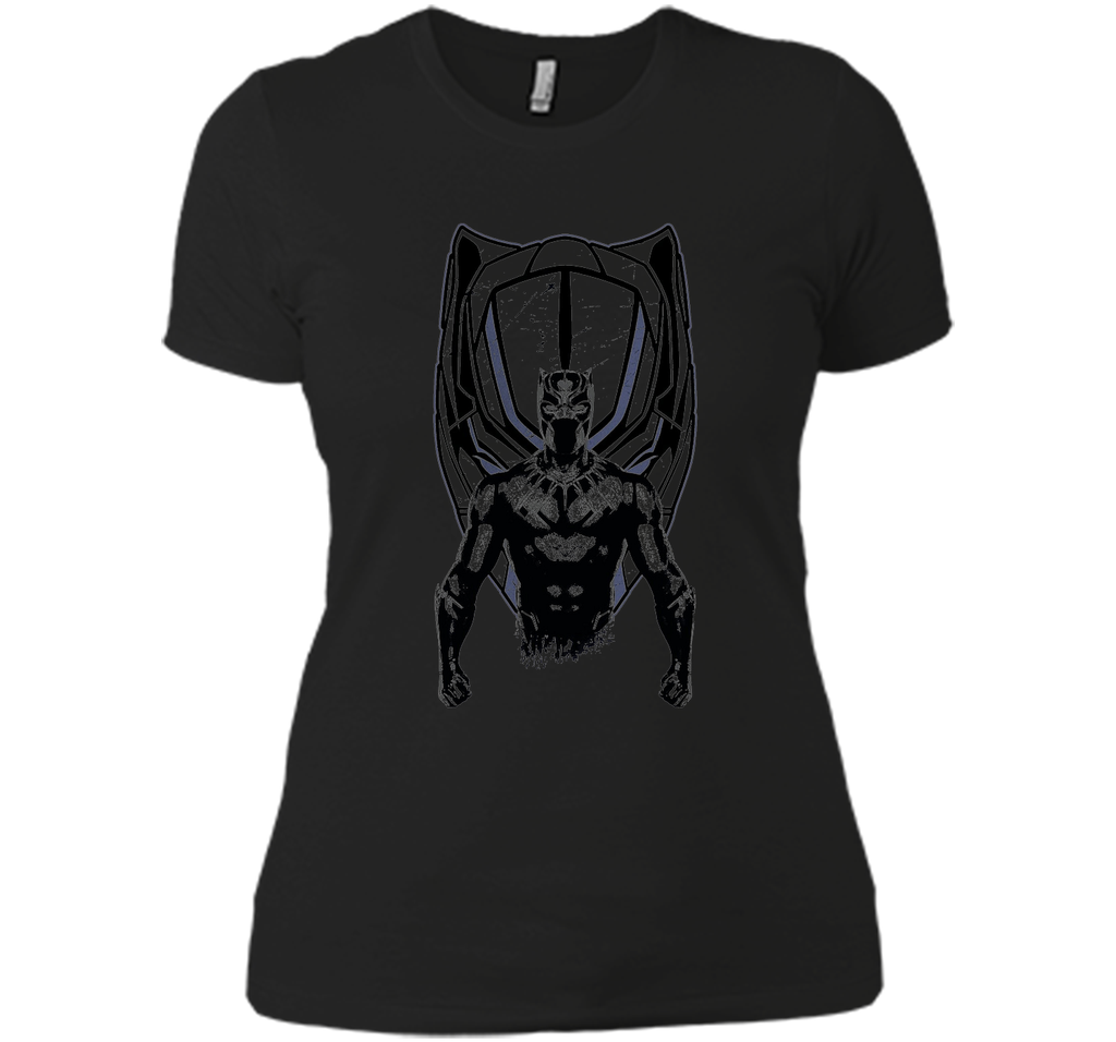 Marvel Black Panther Mask Black Graphic T-Shirt