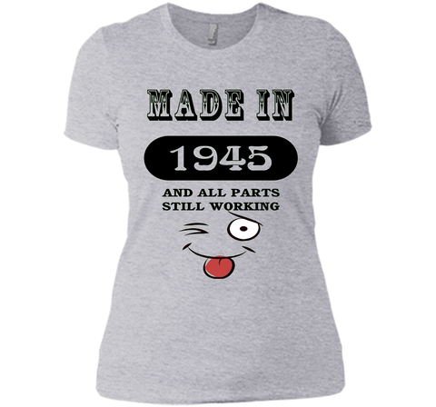 71th Birthday Gift Made in 1945 Funny Ladies Gentlemans T-Sh