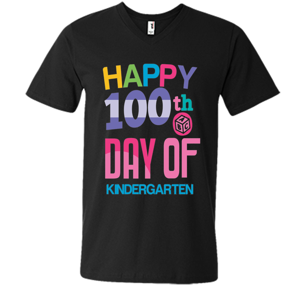 Happy 100th Day of Kindergarten School T-shirt Teacher Tee