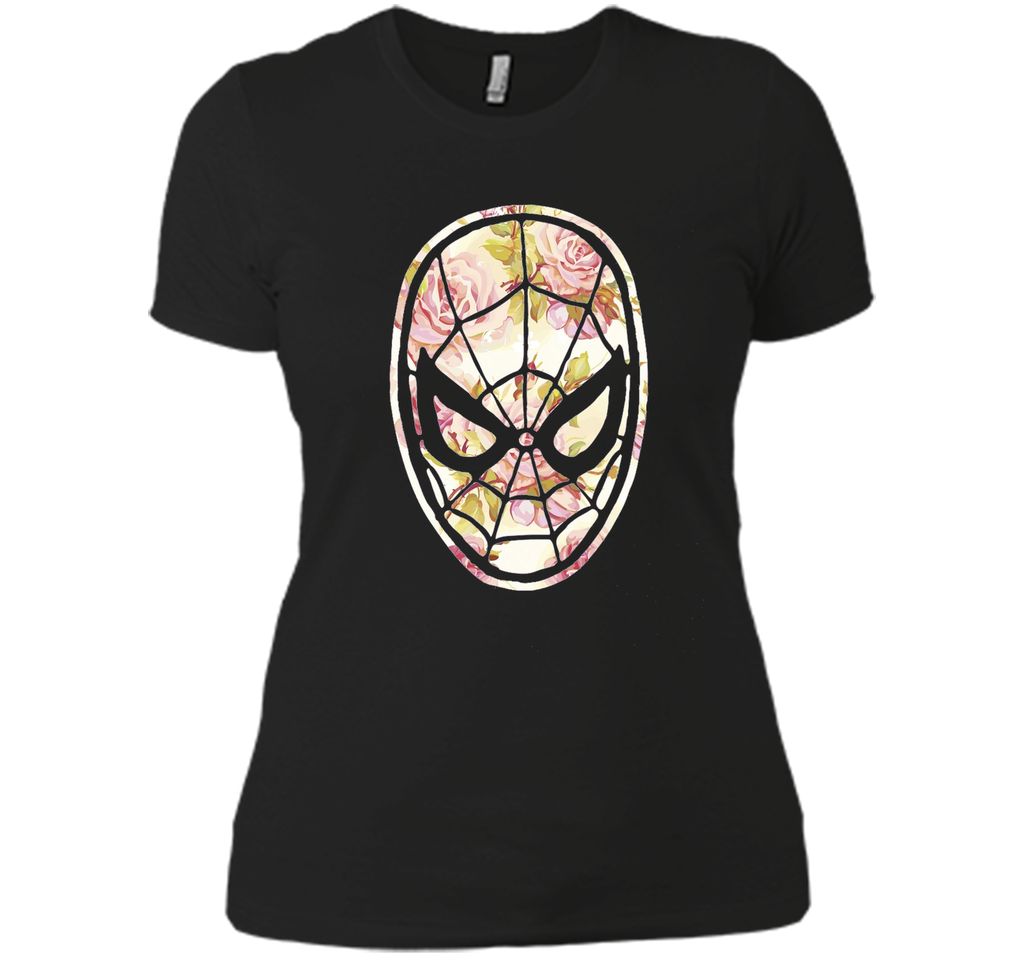 Spider-Man Floral Print Graphic T-Shirt