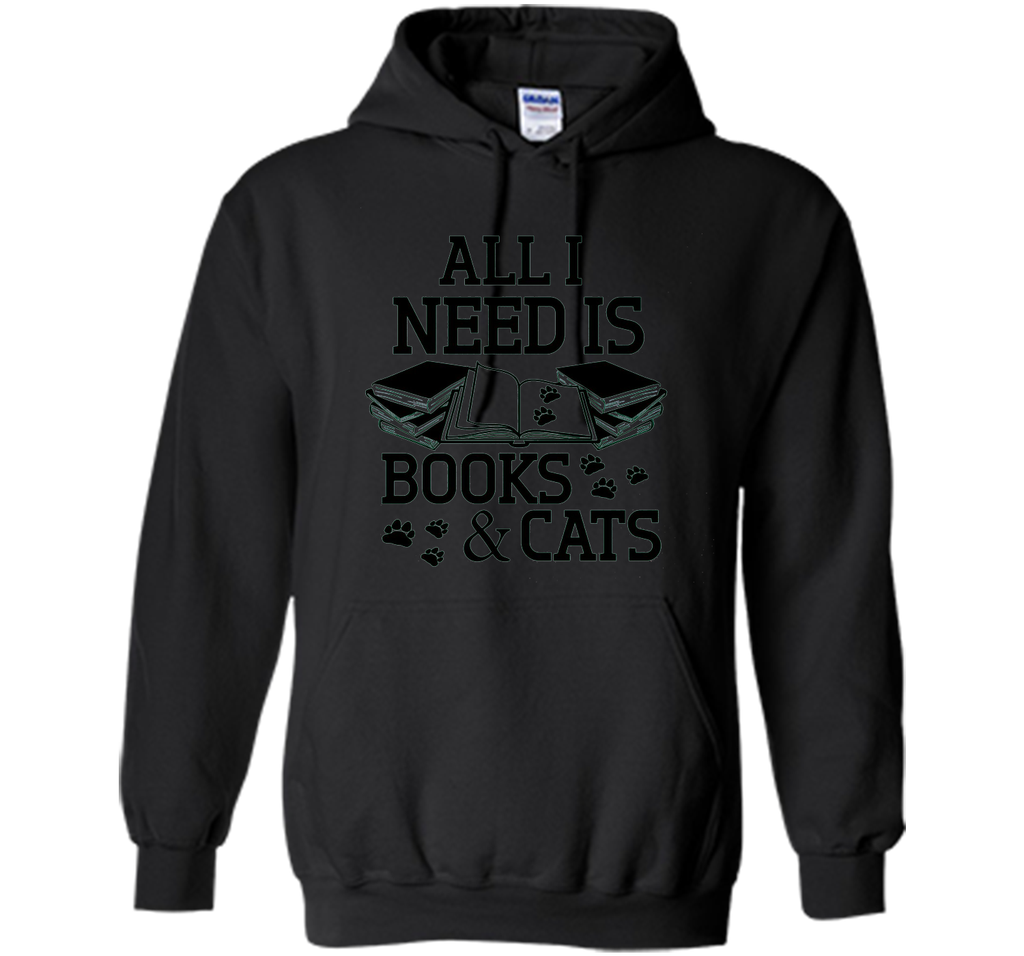 I Need Is Books And Cat T-Shirt, Funny Cat Day Gift For Nerd