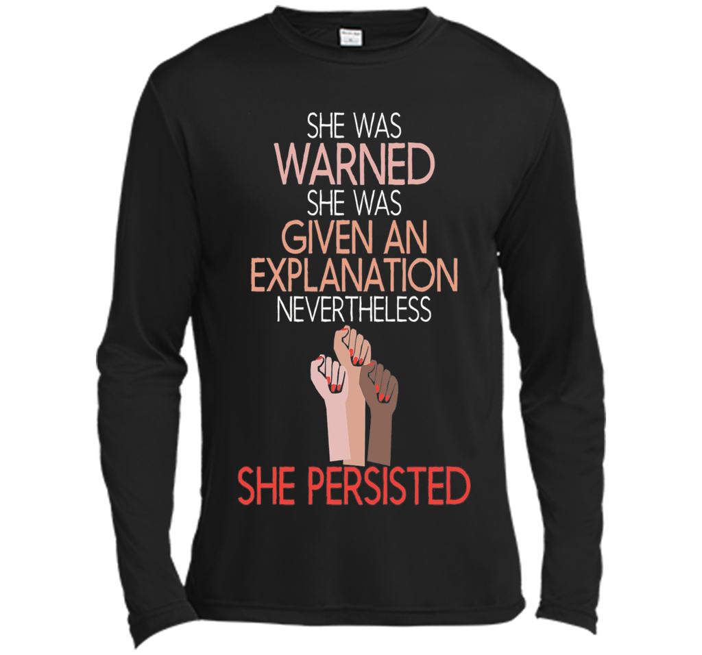 She Was Warned Nevertheless She Persisted Women Hot T-shirt
