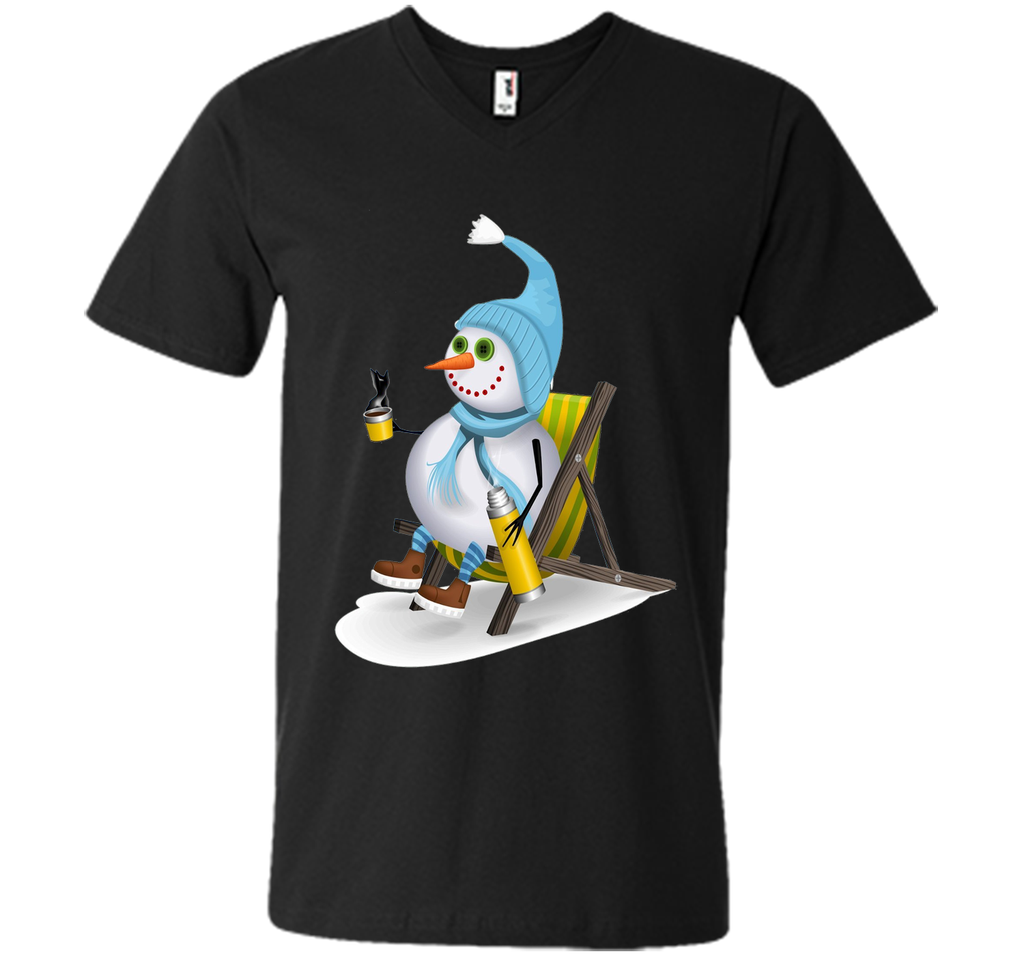 Snowman Camping T-Shirt