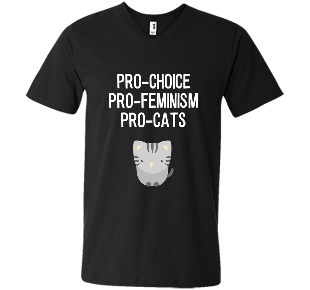 Pro-Choice Pro-Feminism Pro-Cats Shirt