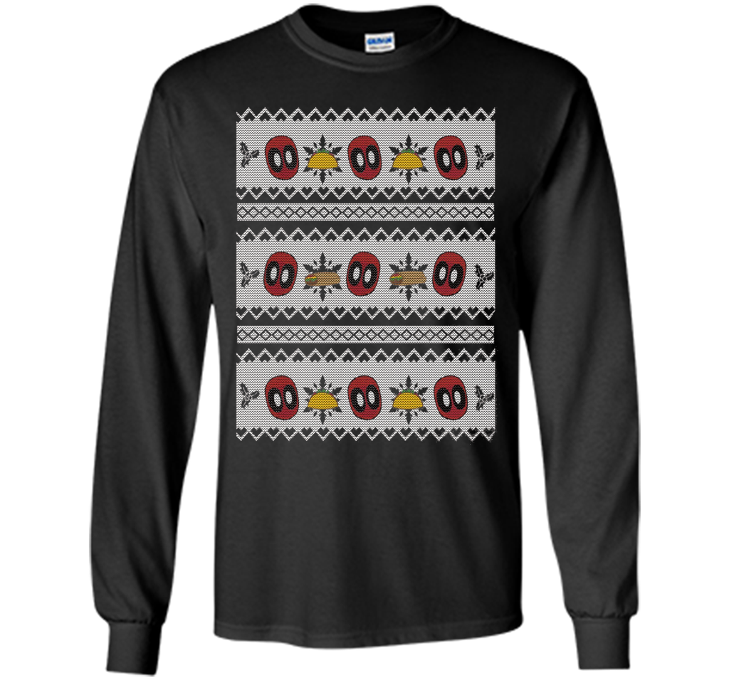 Deadpool Taco Ugly Christmas Sweater Graphic T-Shirt