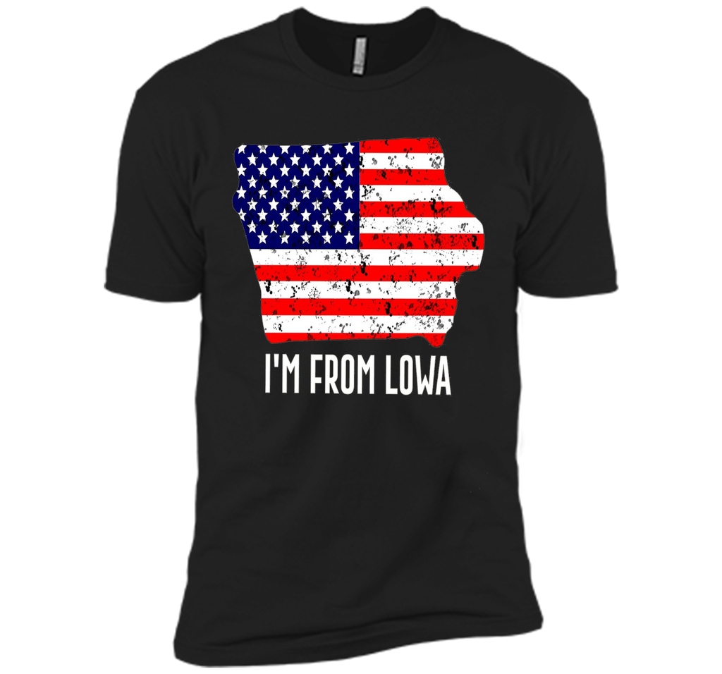 Proud of Lowa-US flag Independence day Tshirt