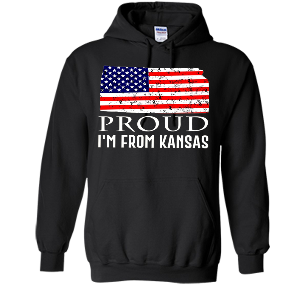 Proud of Kansas-US flag Independence day Tshirt