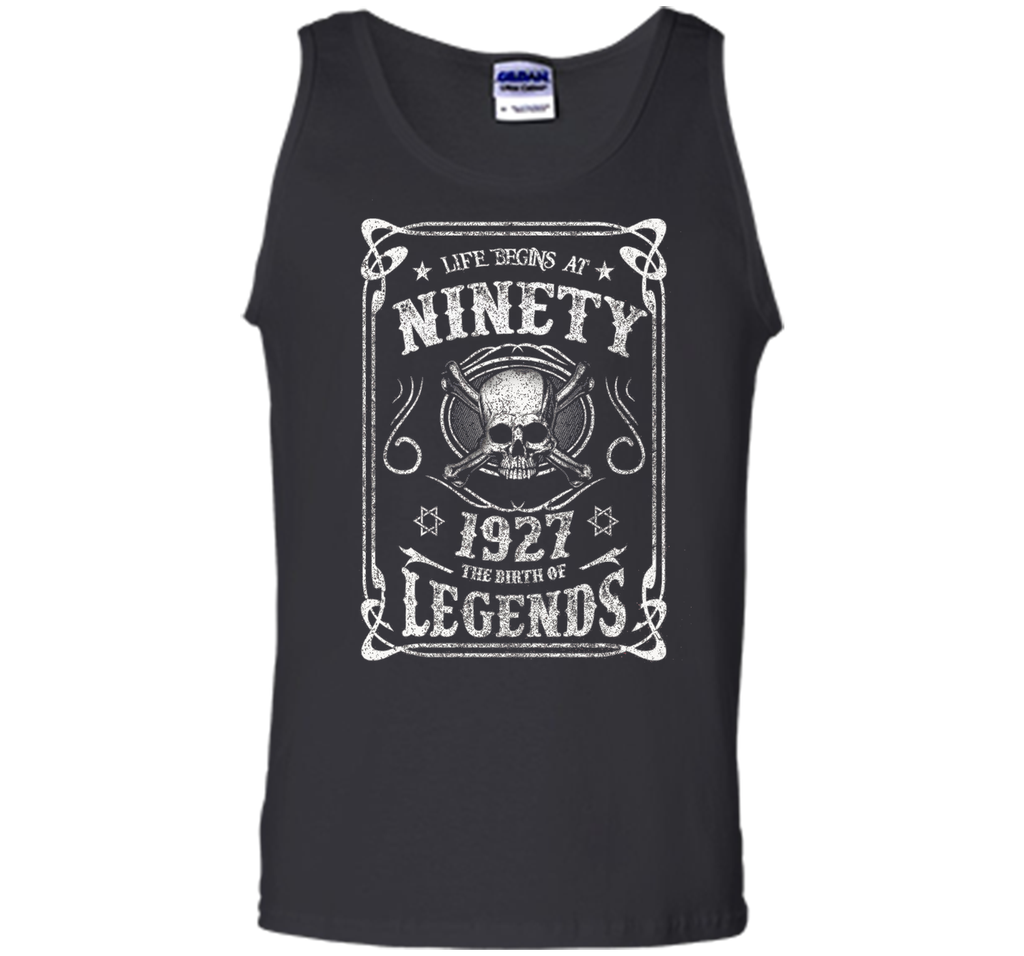 Life begins at 90 - 1927 - the birth of legends (v 2017) t-shirt