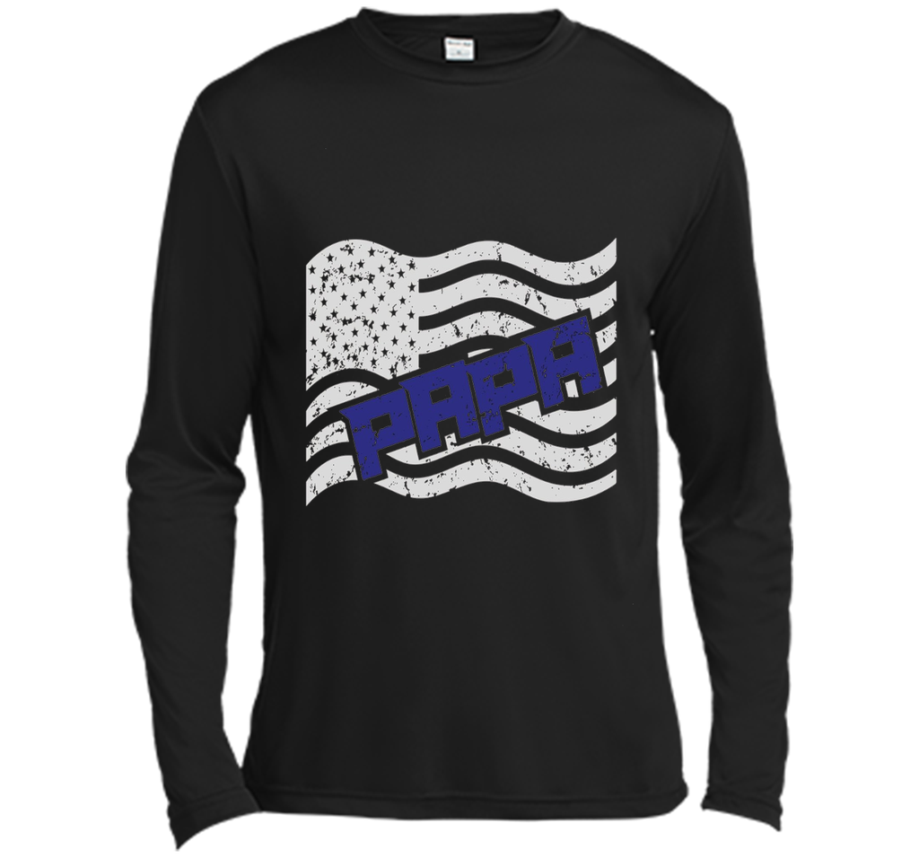 Papa on the American Flag Father's Day Gift T-shirt