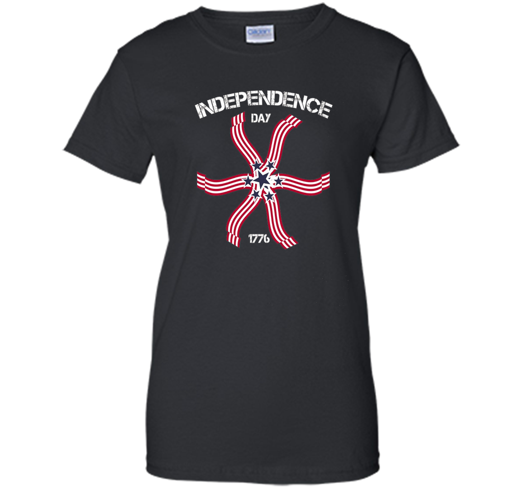 Independence Day American Flag Pinwheel T shirt