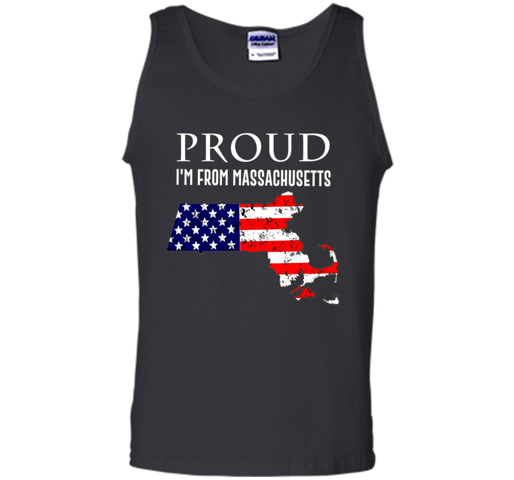Proud of Massachusetts-US flag Independence day Tshirt