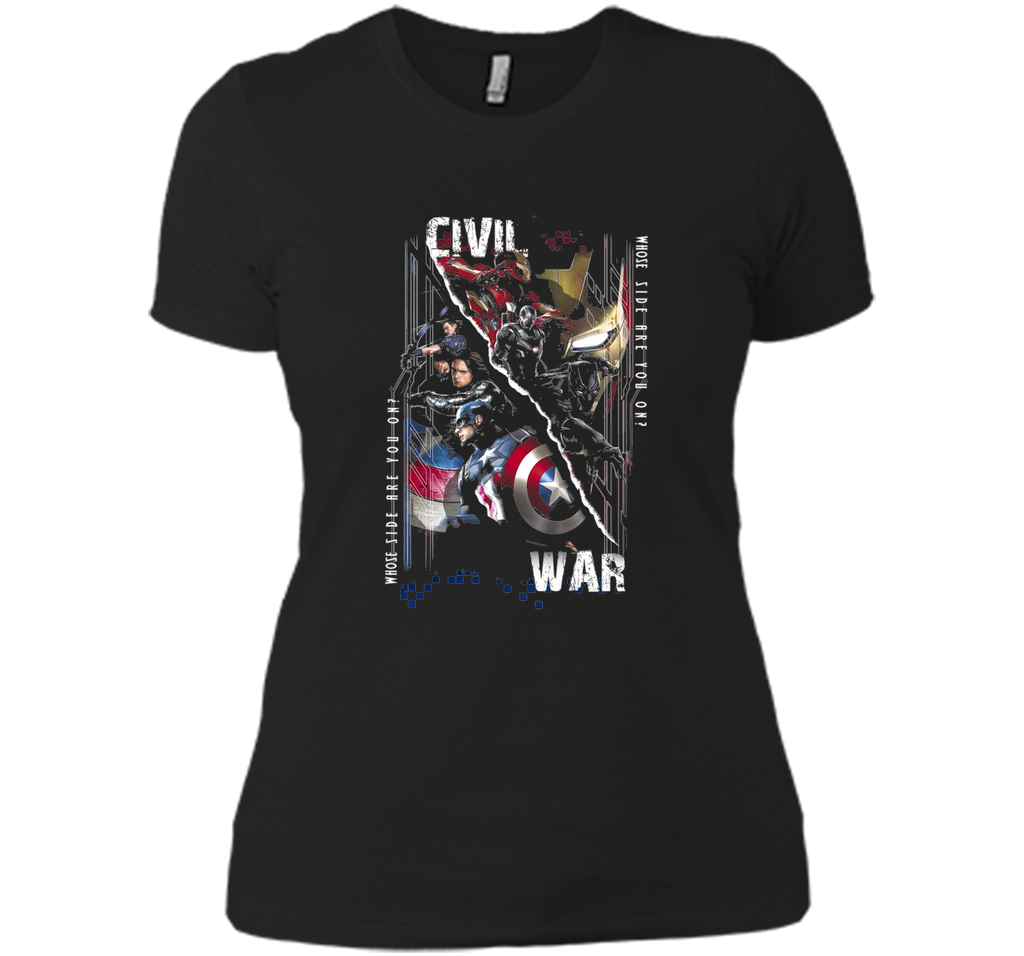 Captain America Civil War Sides Graphic T-Shirt