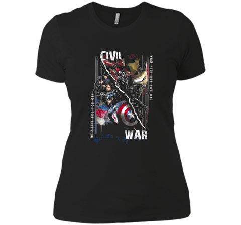 Captain America Civil War Sides Graphic T-Shirt