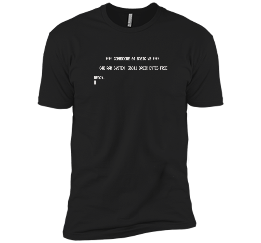 Retro C=64 Boot Screen Graphic Tee Shirt Vintage T-Shirt