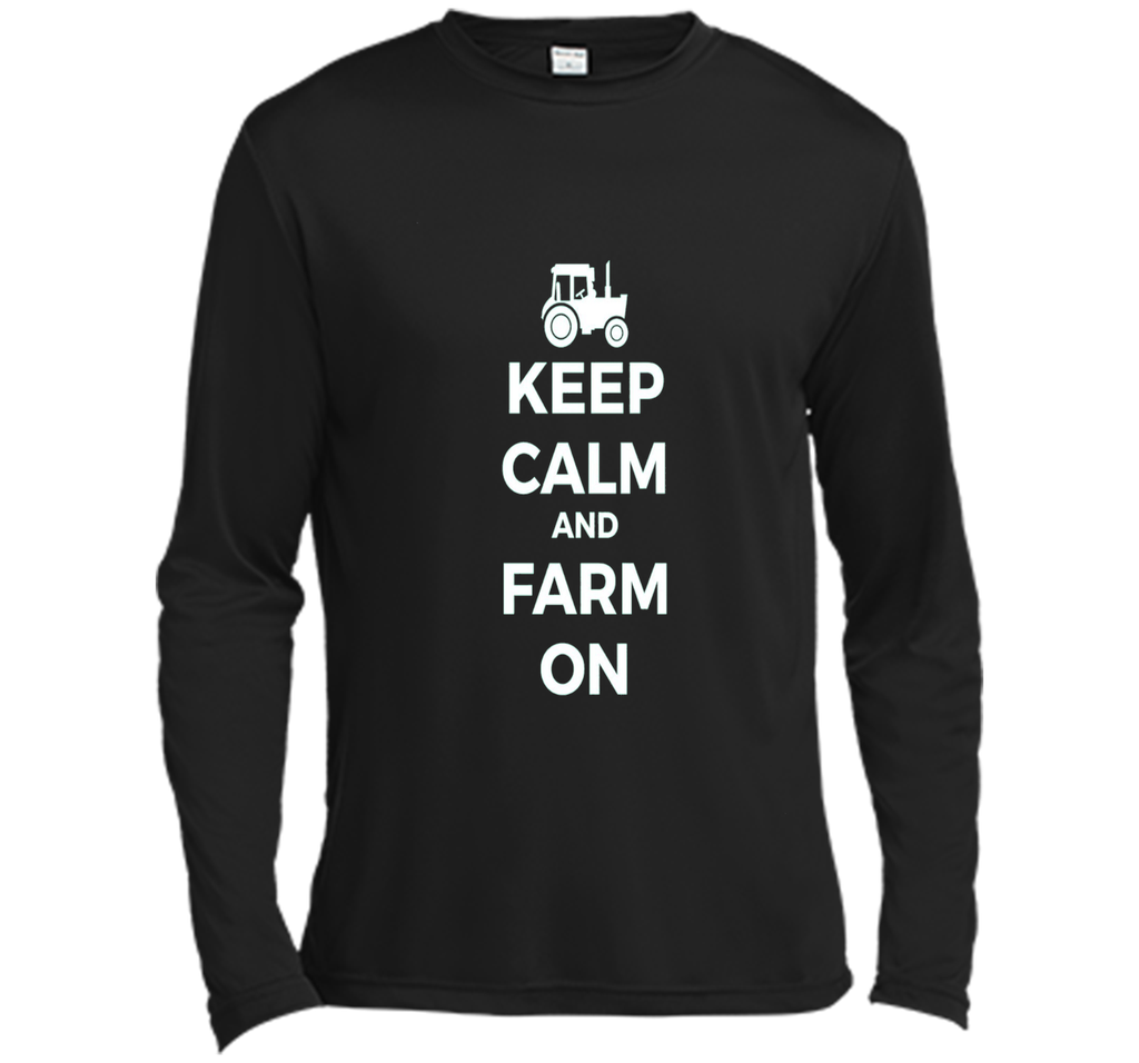 Farming Simulator - keep calm and farm on T-shirt (white)