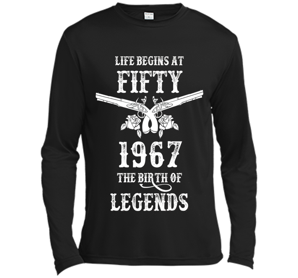 Vintage Life Begins At Fifty T-Shirt 50th Birthday Gift