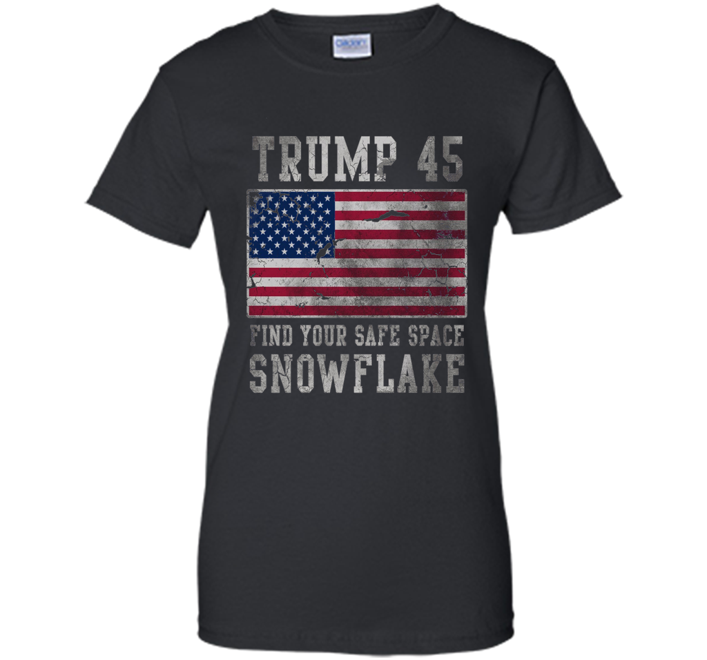 Trump 45 Find Your Safe Space Snowflake Shirt