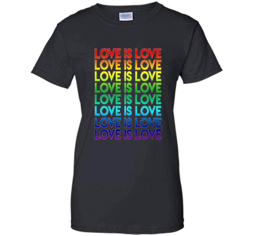 PROUD LOVE IS LOVE T-SHIRT For LGBT and Gay Pride Gift
