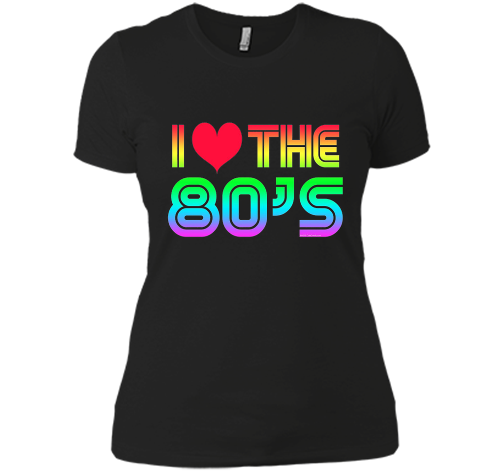 I Love the 80's Eighties Gaming Rainbow T-Shirt