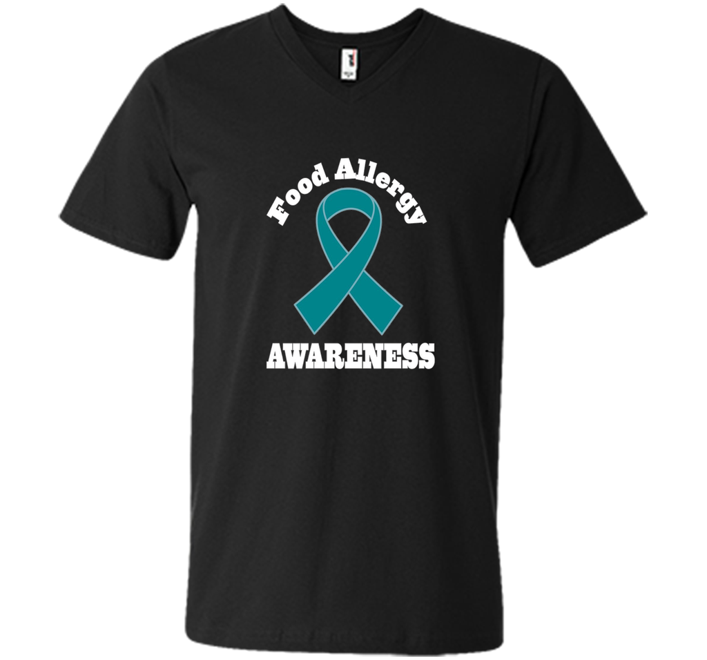 Food Allergy Awareness Teal Ribbon T-shirt