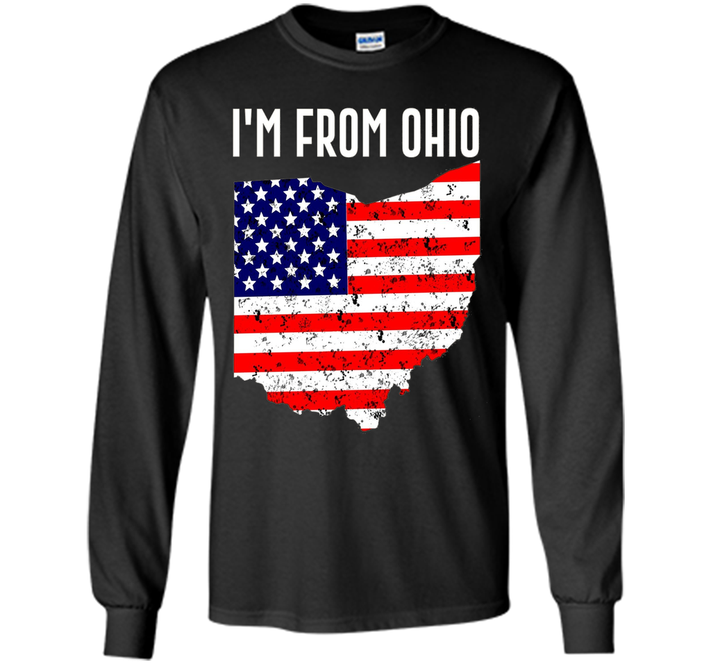 Proud of Ohio USA flag Independence day Tshirt