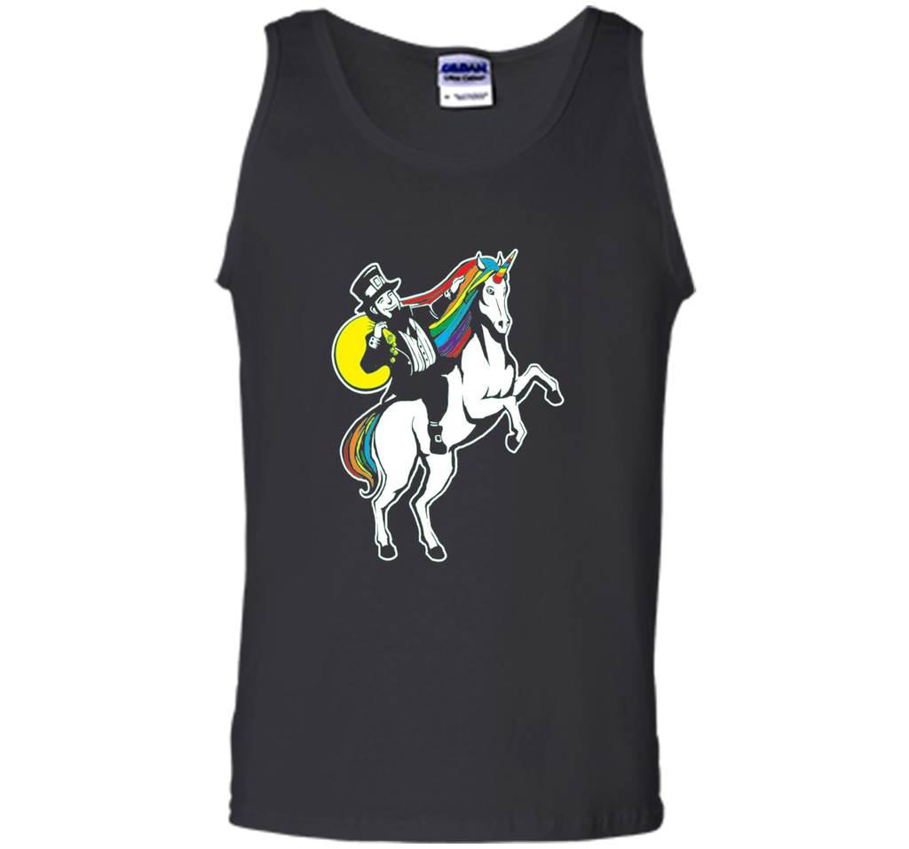 St Patrick's Day Lepricorn Leprechaun Riding Unicorn T-Shirt