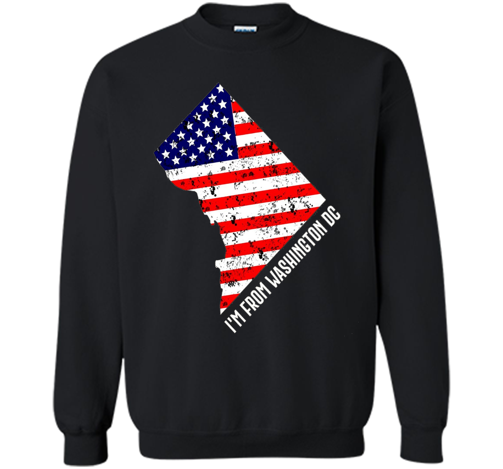 Proud of Washiongton DC USA flag Independence day Tshirt