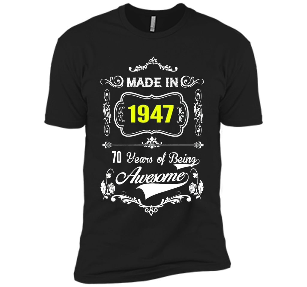 Made in 1947 Tshirt 70th Birthday 70 Years Gift