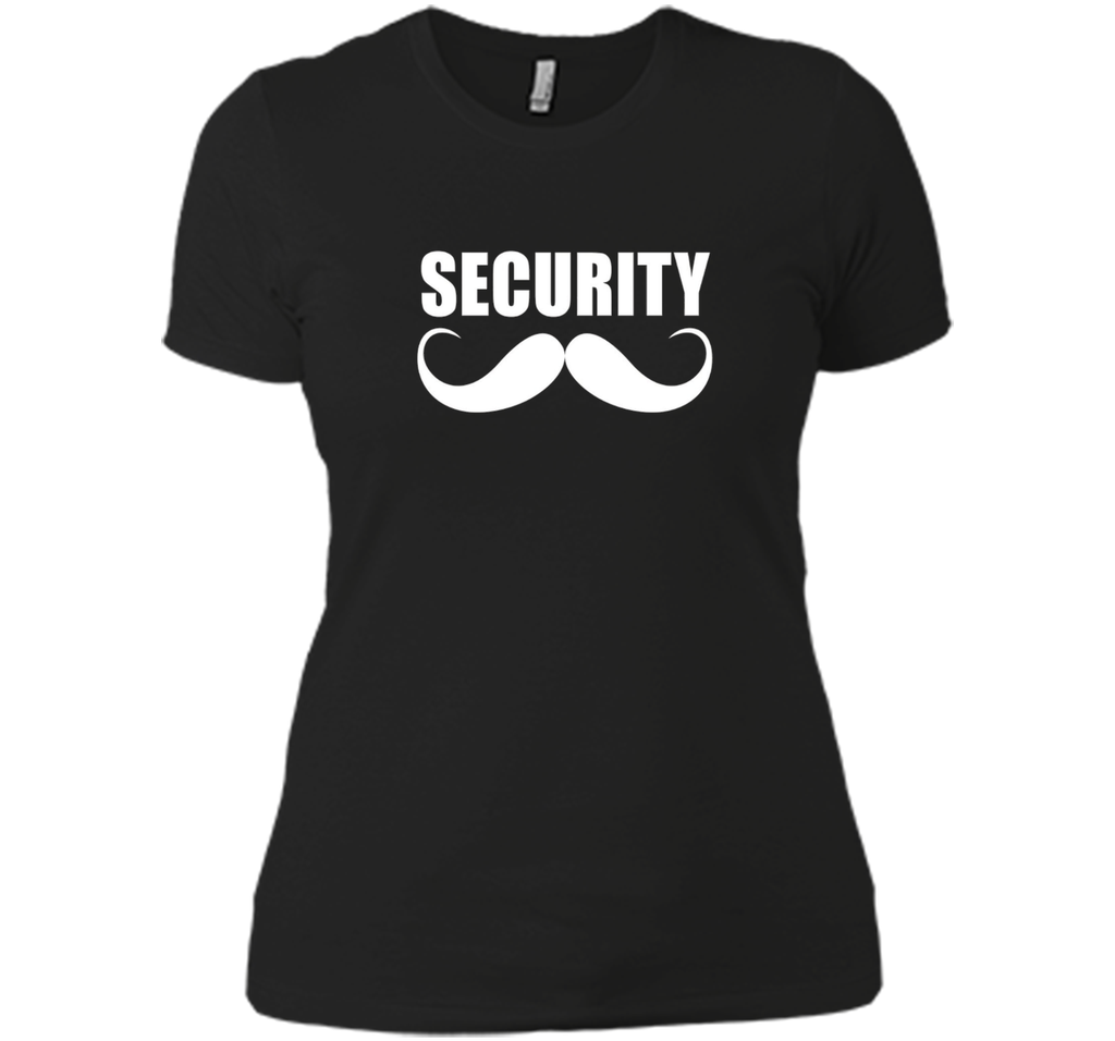Funny Security t-shirt for Men or Boys with Retro Mustache