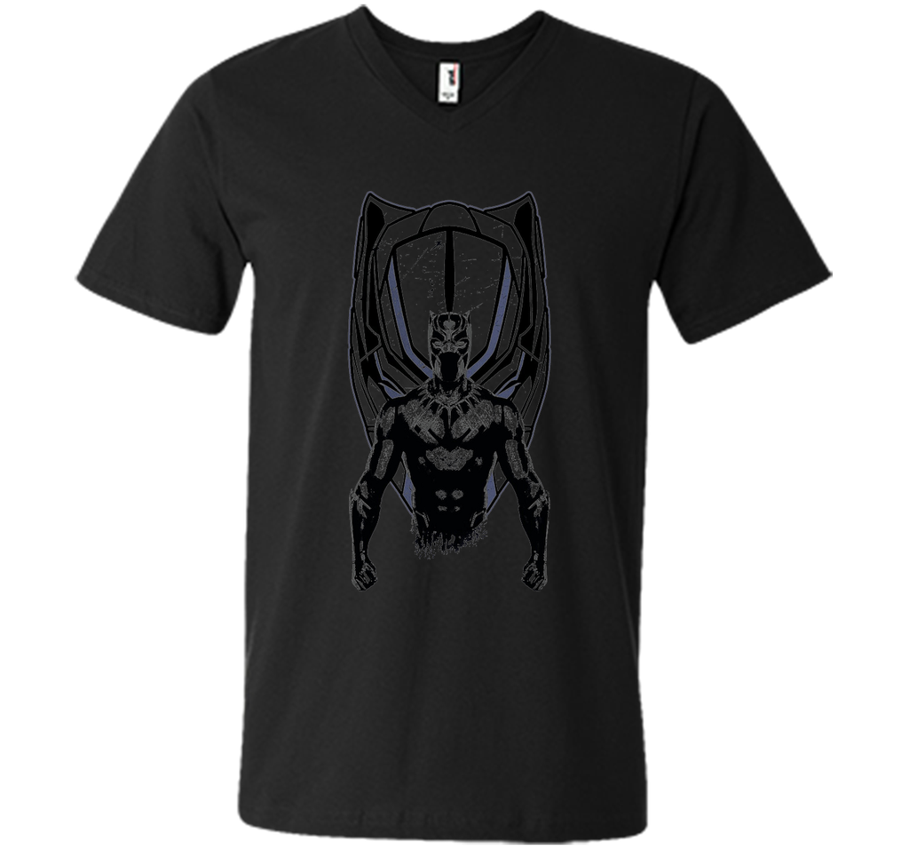 Marvel Black Panther Mask Black Graphic T-Shirt