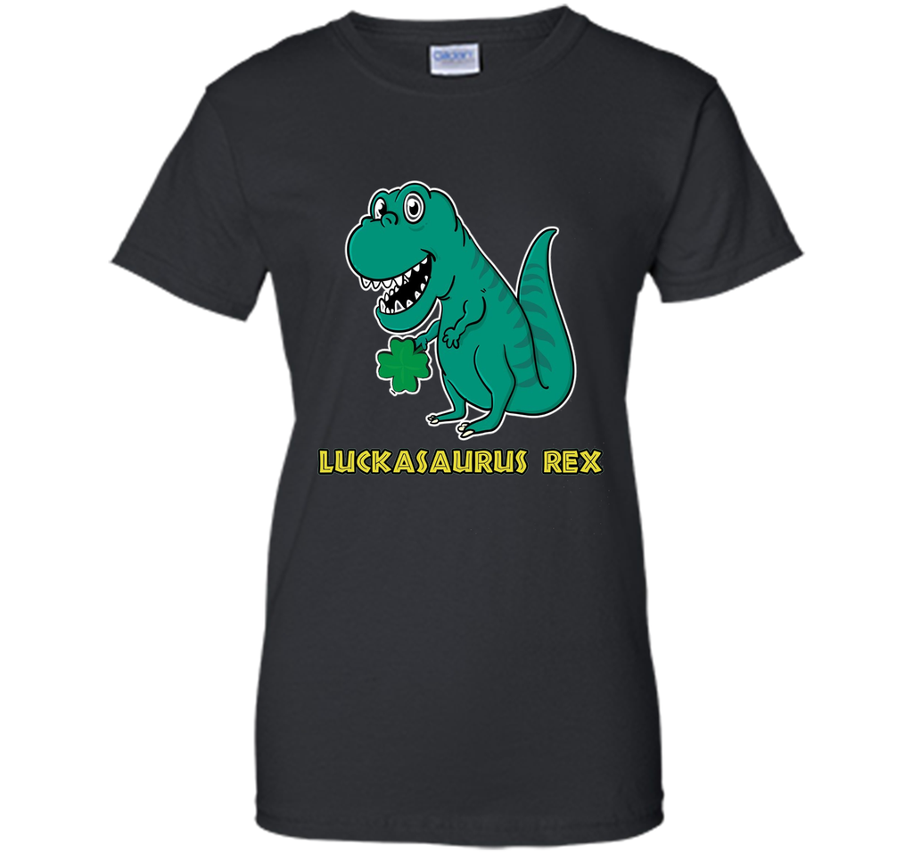 Luckasaurus Rex Dinosaur St.Patricks Day Shirt Kids ALL AGES