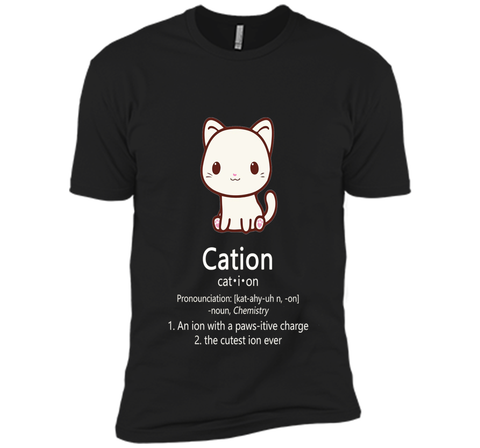 Cute Science Cat T-Shirt Kawaii Cation Chemistry Pawsitive