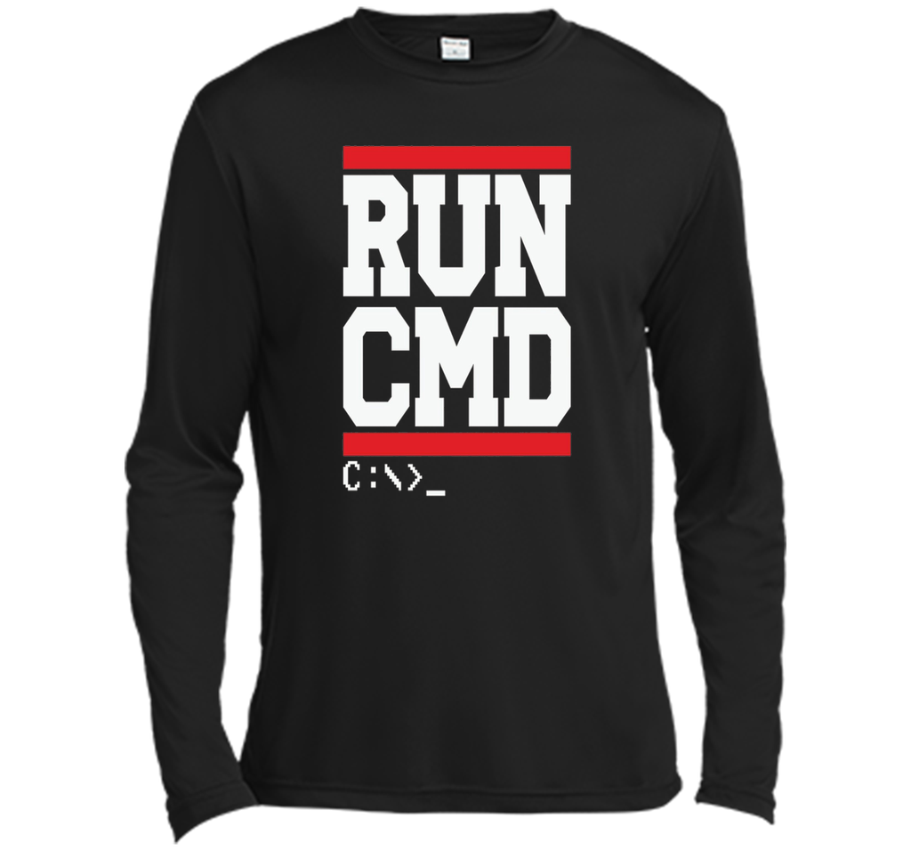 Funny Software Programmer Coder shirt - RUN CMD