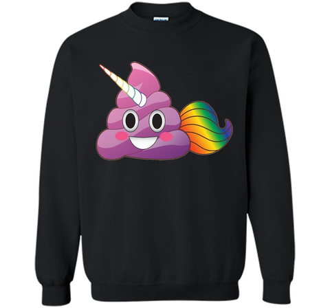 Cute Magical Unicorn Poop Emoji with Rainbow Tail  T-Shirt