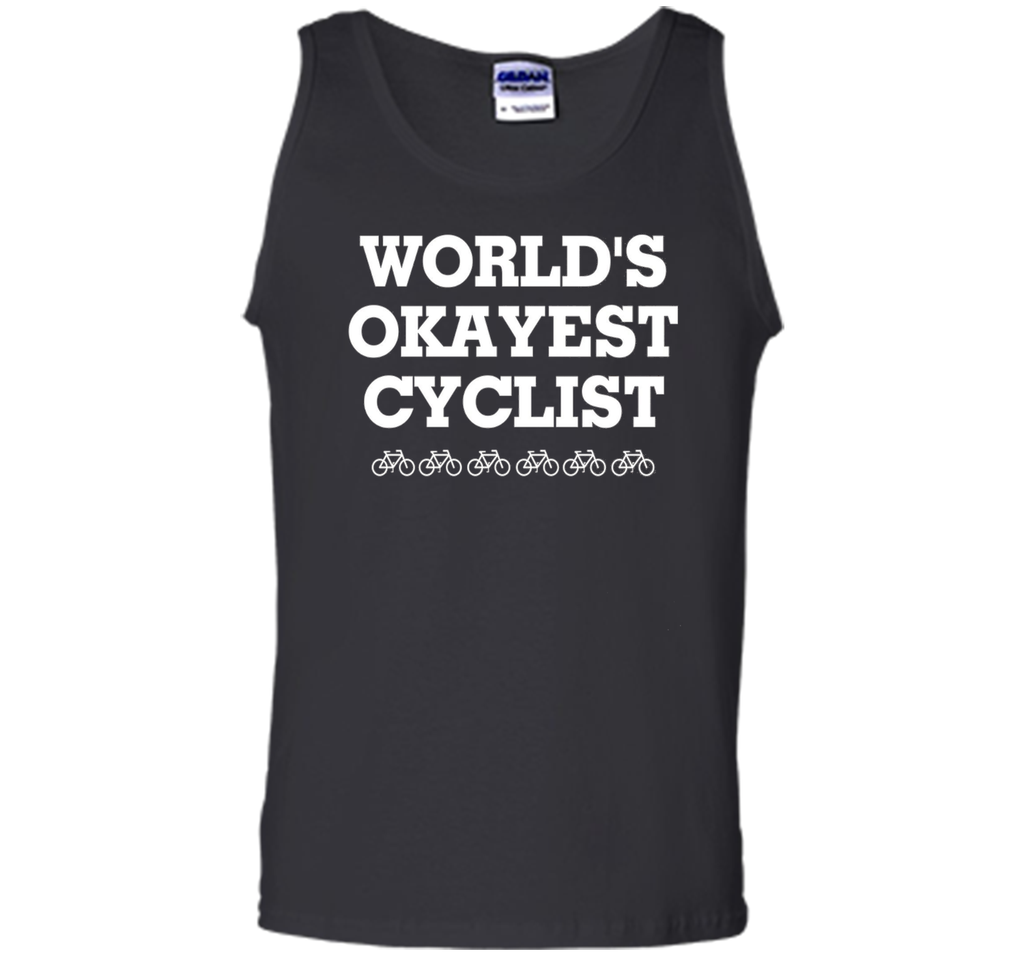 WORLD'S OKAYEST CYCLIST T SHIRT