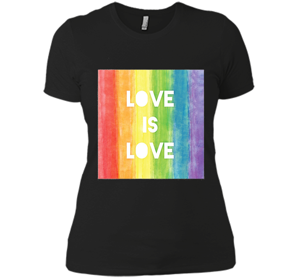 Love Is Love Gay Lesbian LGBT Pride Rainbow T-Shirt