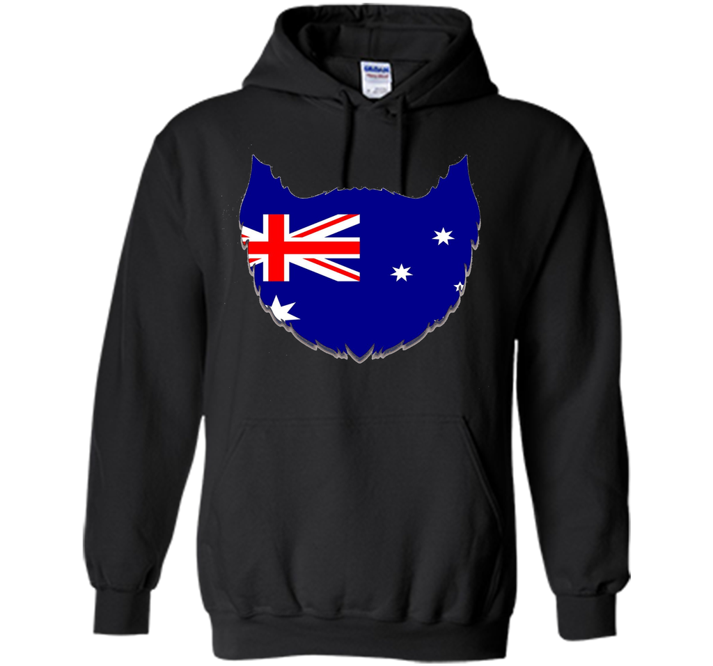 FUNNY AUSTRALIAN BEARD T-SHIRT Proud Australia Flag Gift