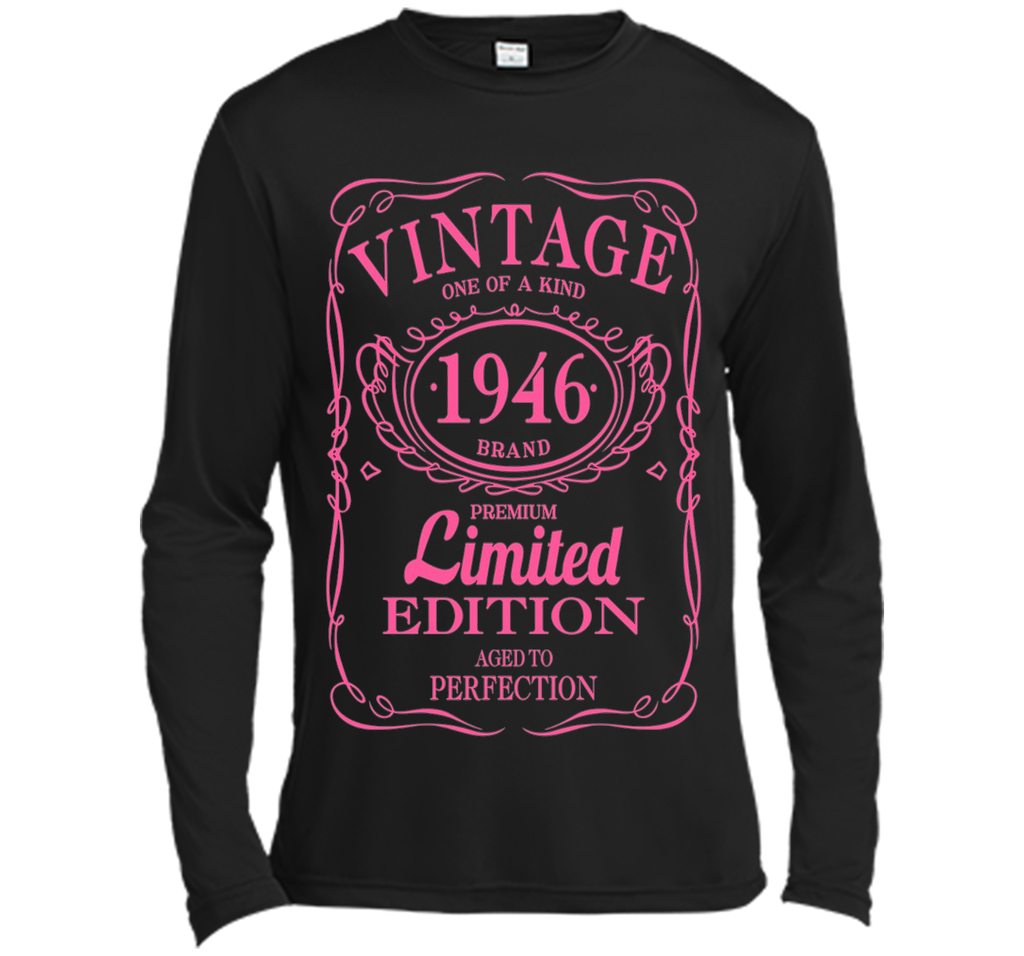 70th Birthday Gift Vintage 1946 Limited Edition T-Shirt Pink