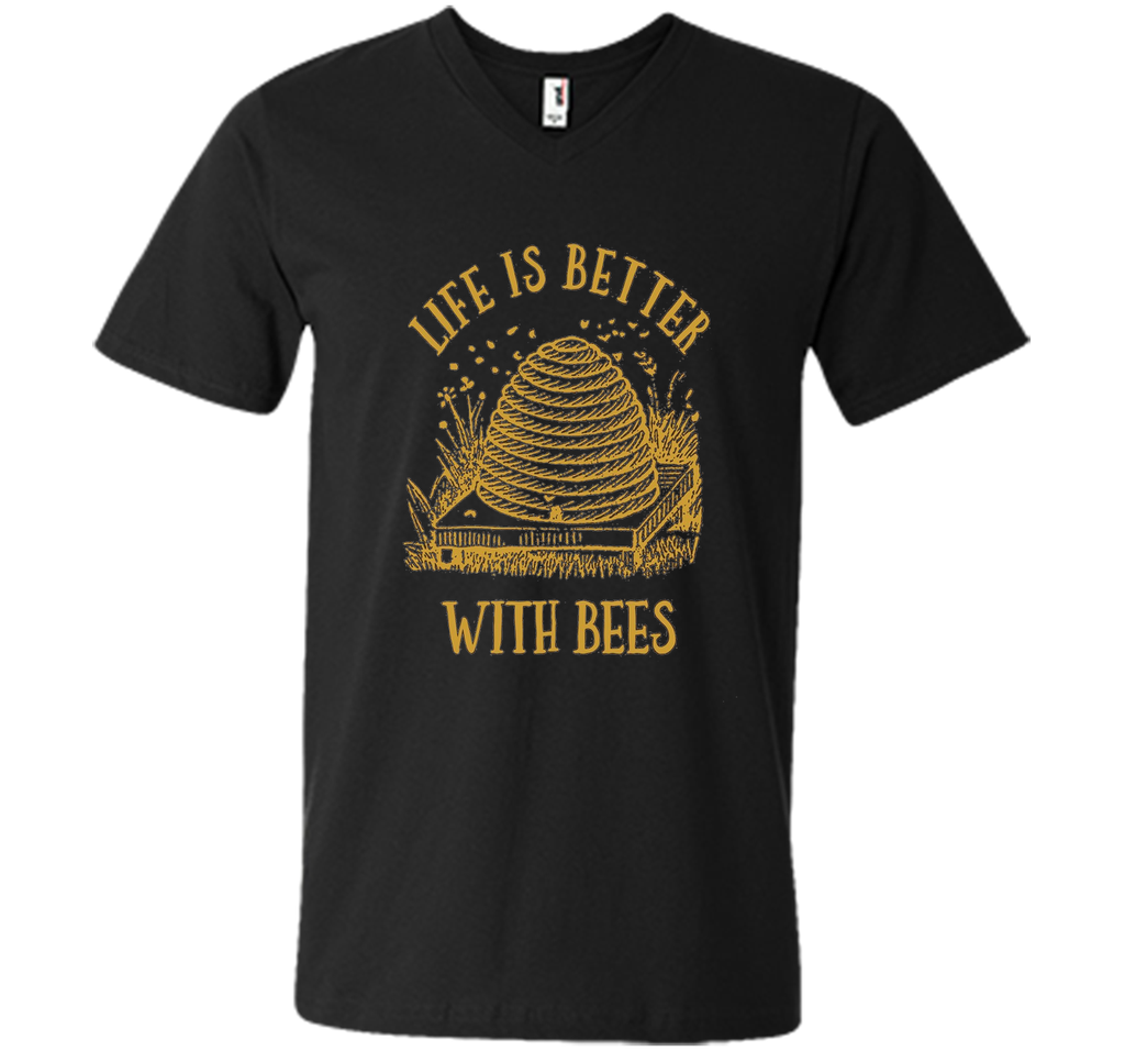 Vintage Beehive Life Is Better With Bees T-Shirt