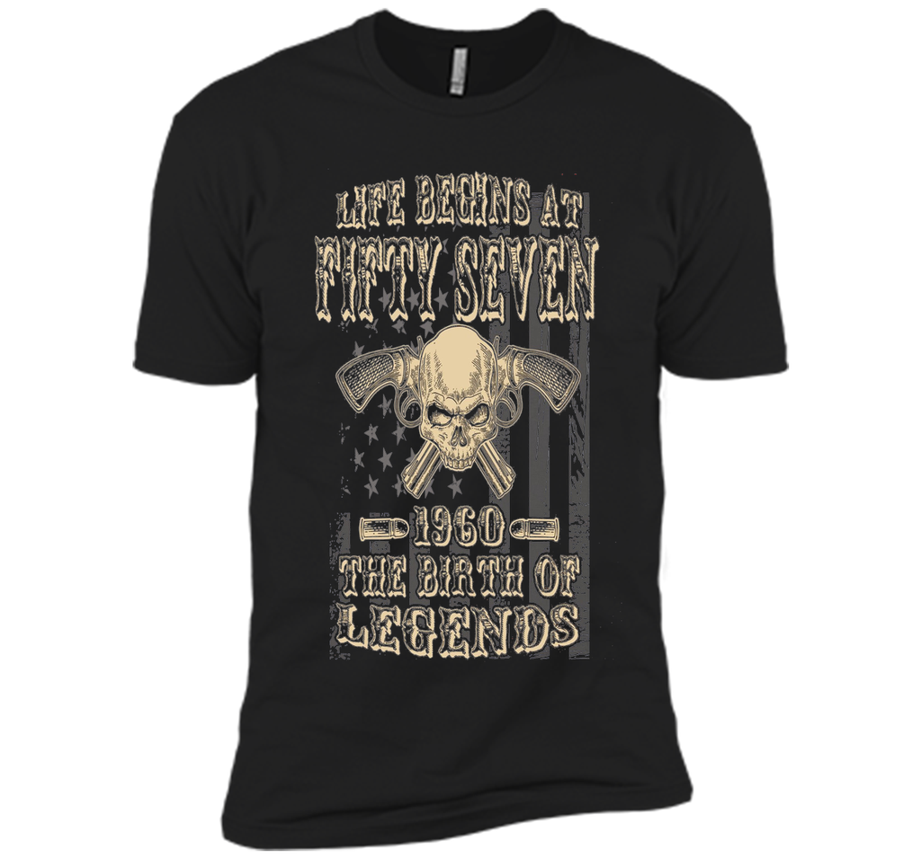 Life Begins At Fifty Seven 1960 The Birth Of Legends t-shirt