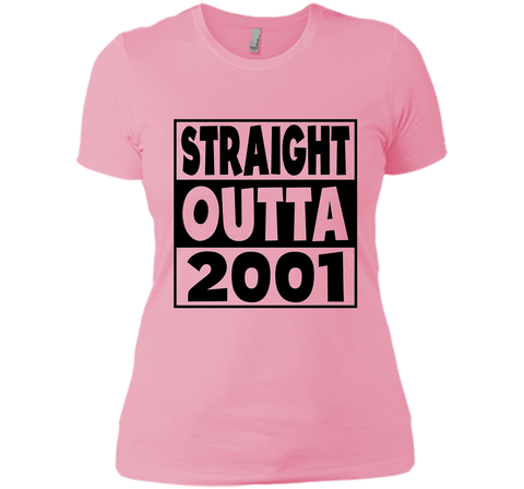 16th Birthday Gift T-Shirt Straight Outta 2001 White